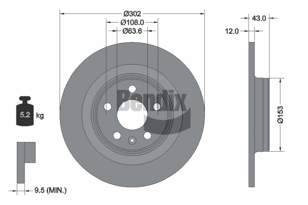 Brake Disc (BDS1531HC)