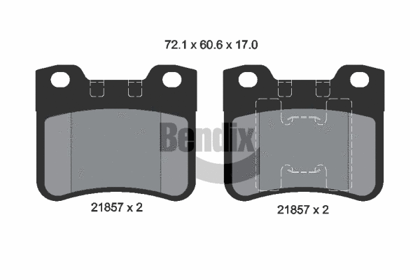Brake Pad Set, disc brake (BPD1506)