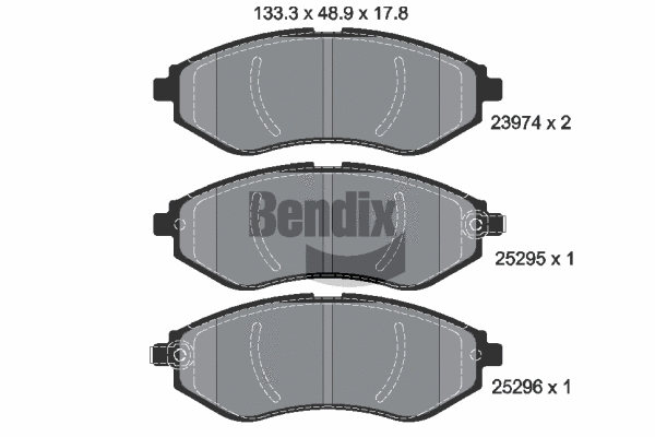 Brake Pad Set, disc brake (BPD1522)