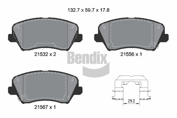 Brake Pad Set, disc brake (BPD2470)