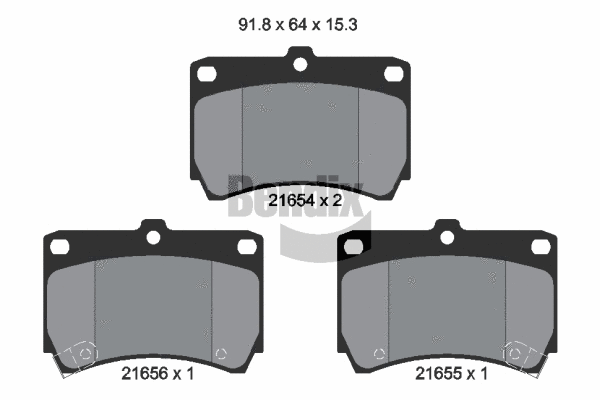 Brake Pad Set, disc brake (BPD1826)
