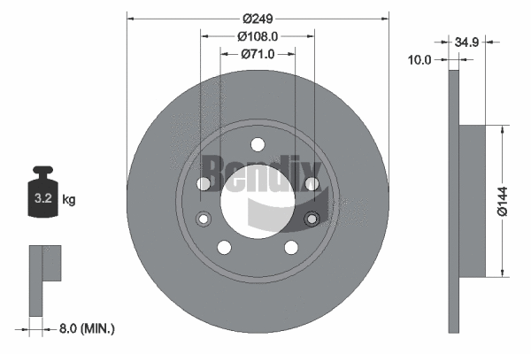 Brake Disc (BDS1313)