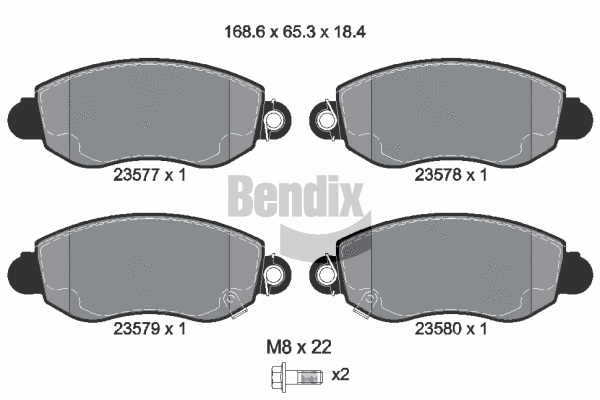 Brake Pad Set, disc brake (BPD1227)