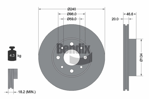 Brake Disc (BDS2179)
