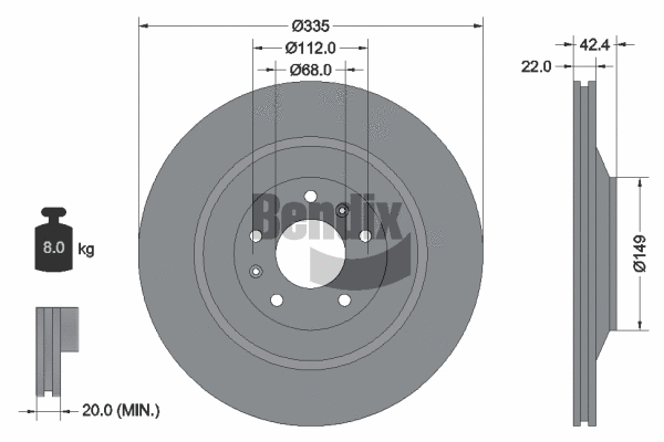 Brake Disc (BDS1990HC)