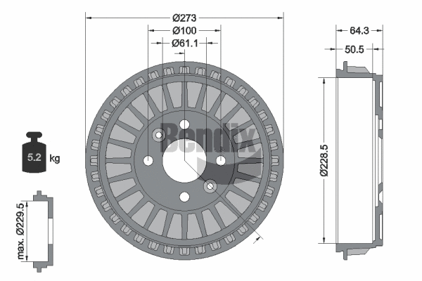 Brake Drum (BDM1161)