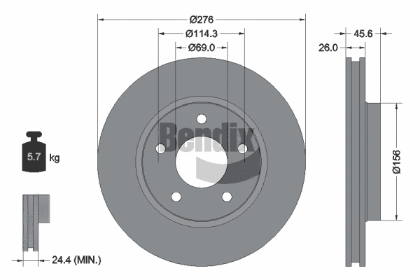 Brake Disc (BDS1704)