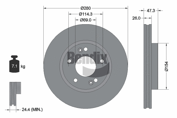 Brake Disc (BDS1114)