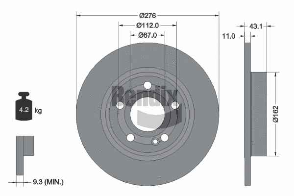 Brake Disc (BDS2190)
