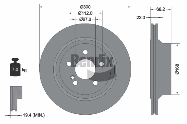Brake Disc (BDS1305HC)