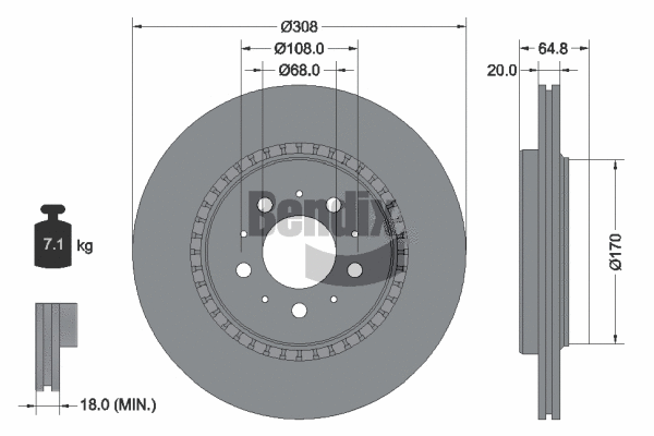 Brake Disc (BDS1677)