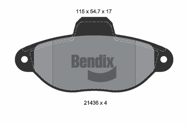 Brake Pad Set, disc brake (BPD1007)