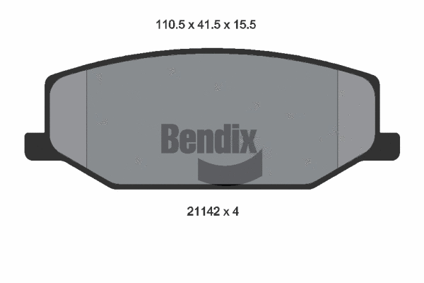 Brake Pad Set, disc brake (BPD1463)