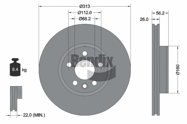 Brake Disc (BDS1385HC)