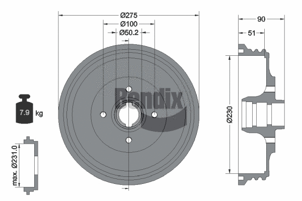 Brake Drum (BDM1038)