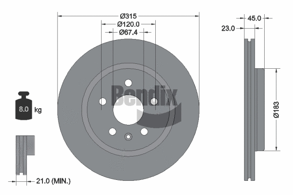 Brake Disc (BDS2165)