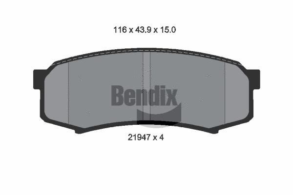 Brake Pad Set, disc brake (BPD1294)