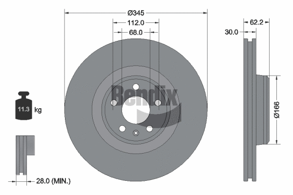 Brake Disc (BDS1574HC)
