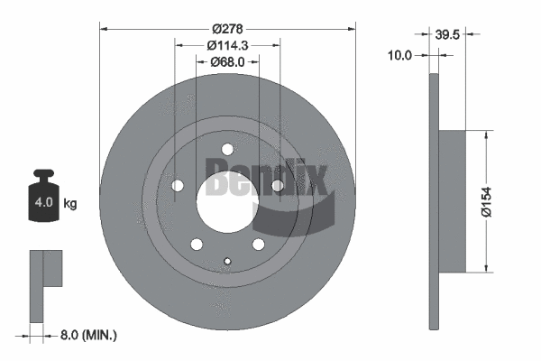 Brake Disc (BDS1725)