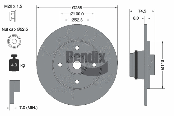 Brake Disc (BDS1409)