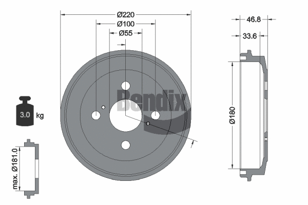 Brake Drum (BDM1104)
