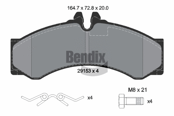 Brake Pad Set, disc brake (BPD1228)