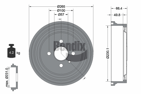 Brake Drum (BDM1045)