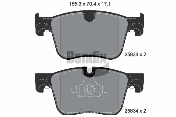 Brake Pad Set, disc brake (BPD1270)