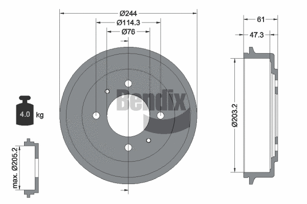 Brake Drum (BDM1097)