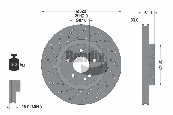 Brake Disc (BDS1319HC)
