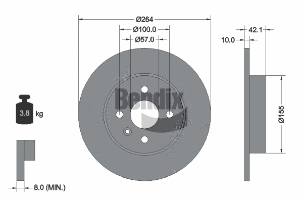 Brake Disc (BDS1182)