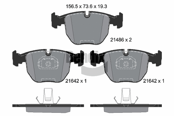 Brake Pad Set, disc brake (BPD1337)