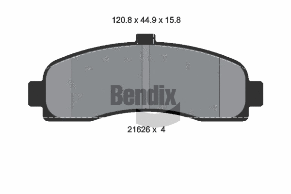 Brake Pad Set, disc brake (BPD1482)