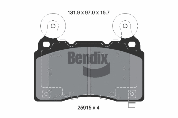 Brake Pad Set, disc brake (BPD2469)