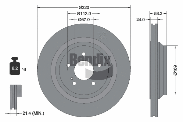 Brake Disc (BDS1798HC)