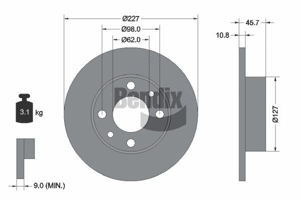 Brake Disc (BDS1229)