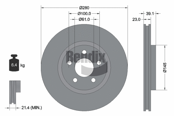 Brake Disc (BDS1775HC)