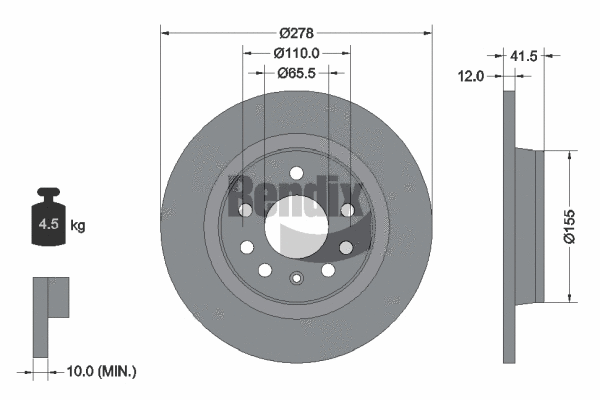 Brake Disc (BDS1181)
