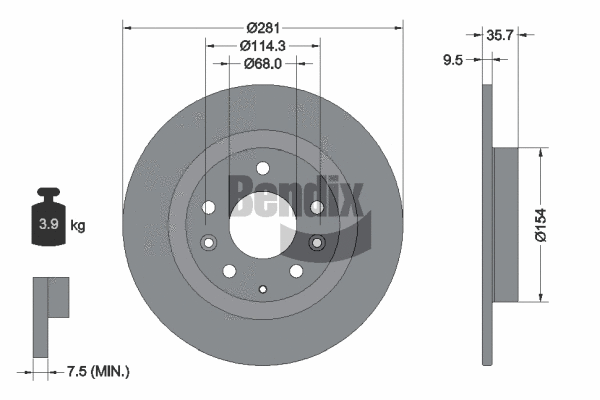 Brake Disc (BDS1932)