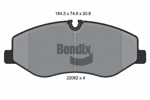 Brake Pad Set, disc brake (BPD1306)