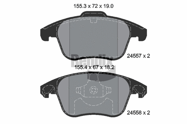 Brake Pad Set, disc brake (BPD1361)