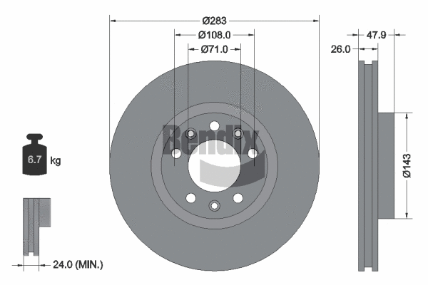 Brake Disc (BDS1045)
