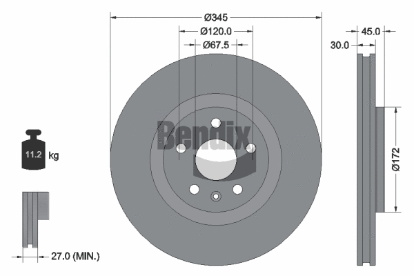 Brake Disc (BDS2191HC)
