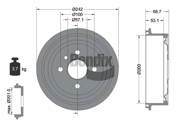 Brake Drum (BDM1009)