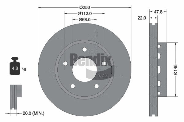 Brake Disc (BDS1892HC)