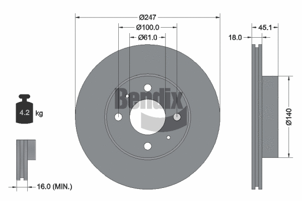 Brake Disc (BDS2142)