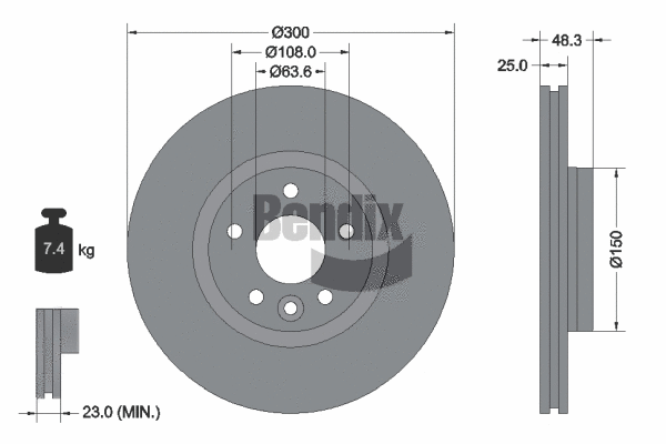 Brake Disc (BDS1533)