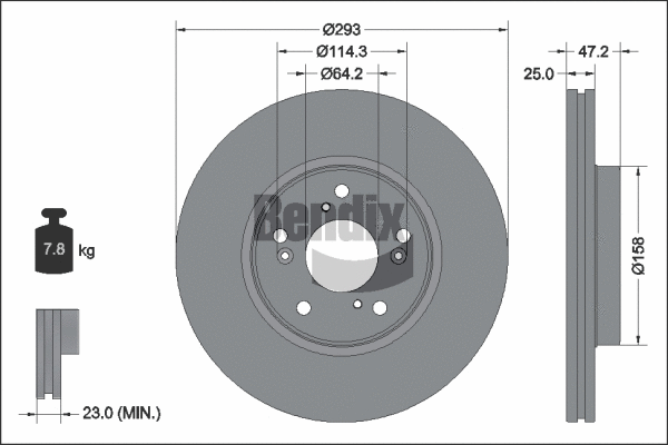 Brake Disc (BDS2312)