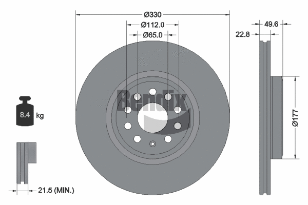 Brake Disc (BDS1622)