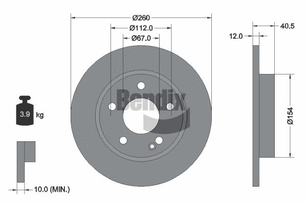 Brake Disc (BDS1662)